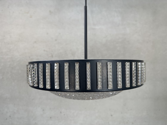 Image 1 of Lampada a sospensione vintage Space Age - vetro e metallo