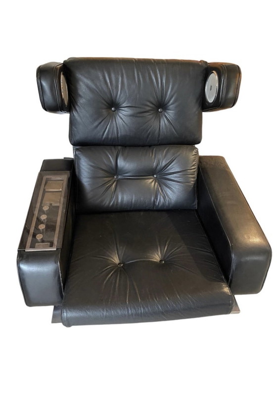 Image 1 of Robin Day James Bond Movies Leather Prototype With Working Audio System , 1960S