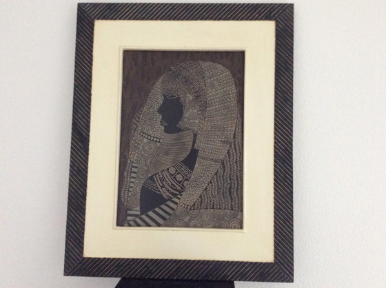 Image 1 of Decoration Ornate bust of African woman