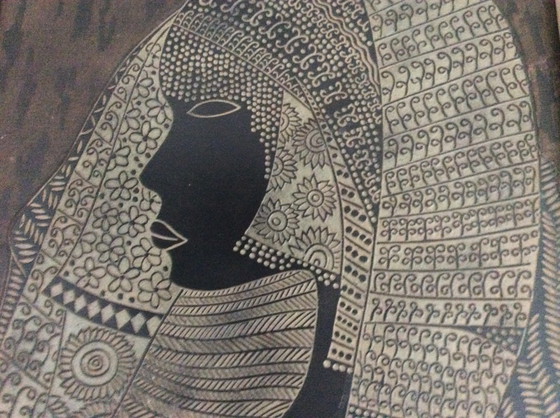 Image 1 of Decoration Ornate bust of African woman