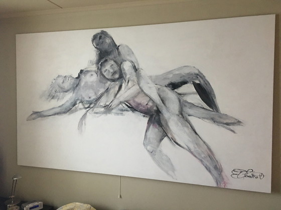 Image 1 of Elly Hartholt Painting 3 Nudes artist