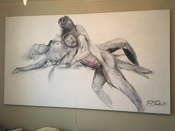 Image 1 of Elly Hartholt Painting 3 Nudes artist