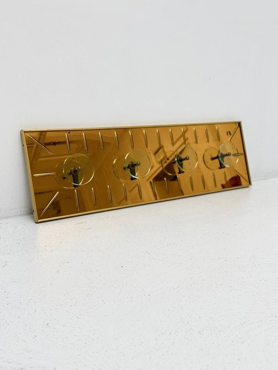 Image 1 of Glass wall coat rack by Cristal Art, Turin, Italy, ca. 1950s