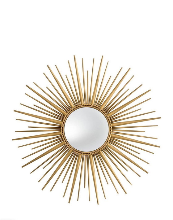 Image 1 of 2x Eichholtz Mirror Helios Brass Finish