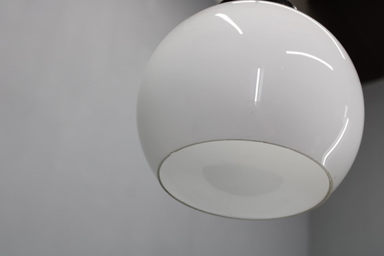 Image 1 of Pendente Art Déco vintage in vetro e ottone, Cecoslovacchia, anni '30