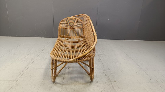 Image 1 of Sofá cama de bambú de mediados de siglo, década de 1960