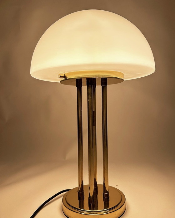 Image 1 of Lampe de table vintage à champignon