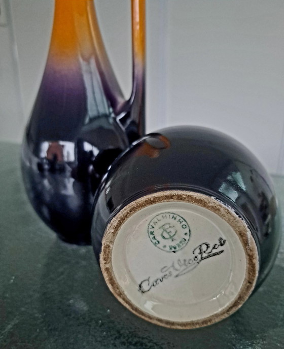 Image 1 of Set Van 2 Keramieken Vaasjes Porto