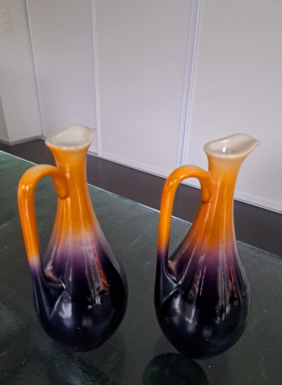 Image 1 of Set Van 2 Keramieken Vaasjes Porto