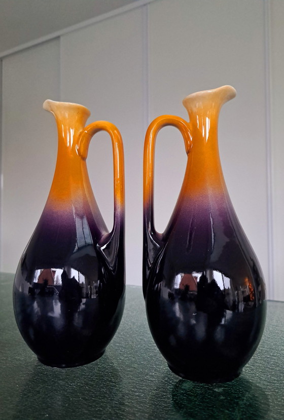 Image 1 of Set Van 2 Keramieken Vaasjes Porto