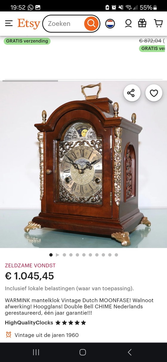 Image 1 of Mantel clock Warmink