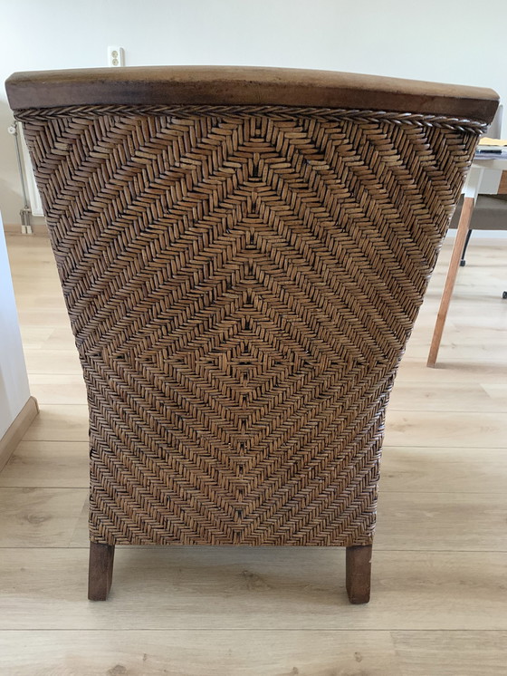 Image 1 of A Beautiful Rattan Armchair With An Ecruk Color Cushion