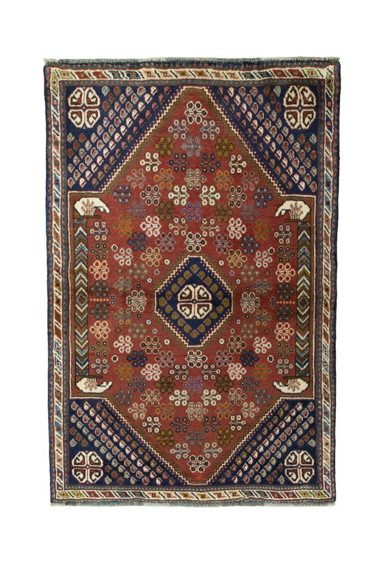 Image 1 of Hand-knotted Shiraz Nomadic Rug - 158 X 104 Cm