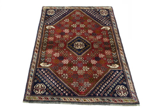 Image 1 of Hand-knotted Shiraz Nomadic Rug - 158 X 104 Cm