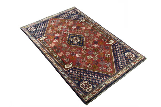 Image 1 of Hand-knotted Shiraz Nomadic Rug - 158 X 104 Cm