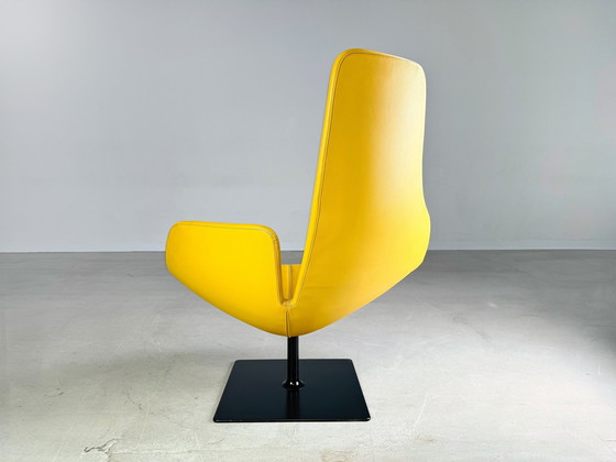 Image 1 of Original Moroso Armchair Leather Yellow Patricia Urquiola Swivel