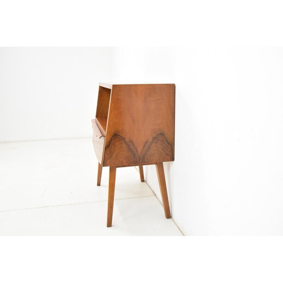 Image 1 of Tavolino laterale in legno vintage, Cecoslovacchia, anni '50