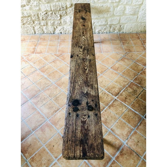 Image 1 of Vintage wooden farm bench, 1940-1950
