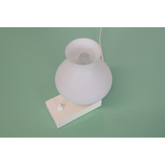 Image 1 of Vintage table lamp in plastic, glass and brass, Czechoslovakia 1960s