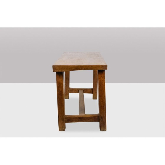 Image 1 of Vintage side table in solid and patinated beech, France 1900