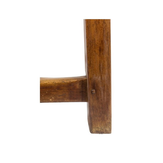 Image 1 of Vintage side table in solid and patinated beech, France 1900