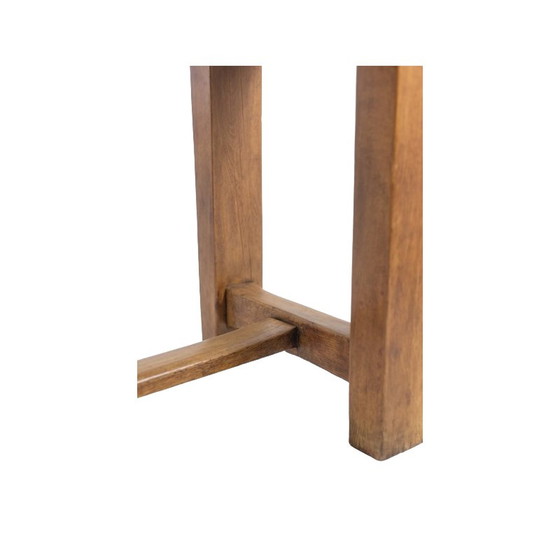 Image 1 of Vintage side table in solid and patinated beech, France 1900