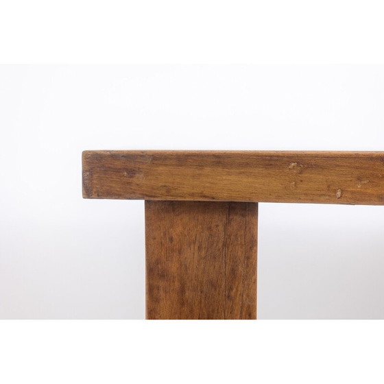 Image 1 of Vintage side table in solid and patinated beech, France 1900