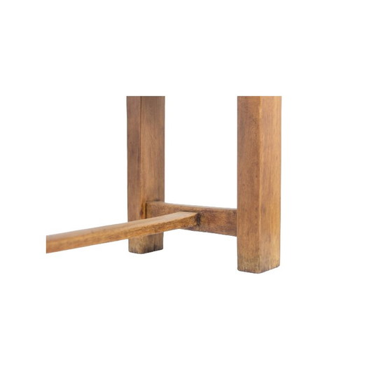 Image 1 of Vintage side table in solid and patinated beech, France 1900