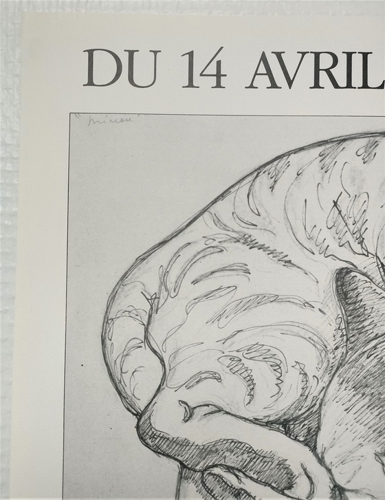 Image 1 of Le Chat Blanc Et Noir Exhibition Poster Paris 1988