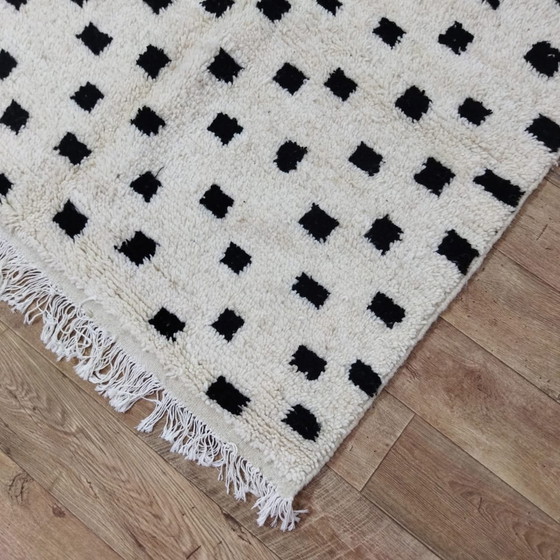 Image 1 of Handgemaakt Berber Tapijt Van Marokkaanse Wol - Handmade Moroccan Wool Berber Rug