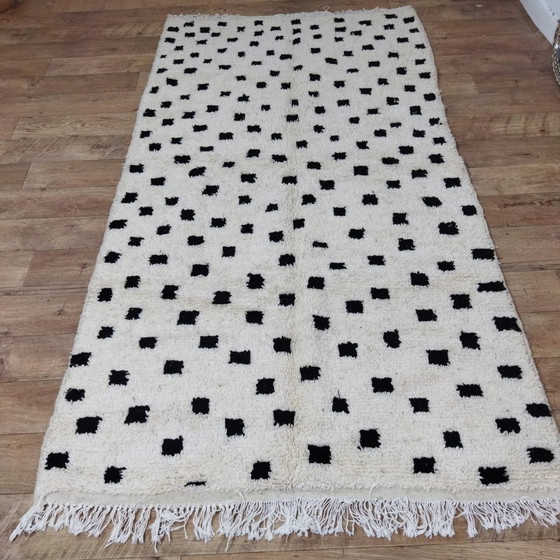 Image 1 of Handgemaakt Berber Tapijt Van Marokkaanse Wol - Handmade Moroccan Wool Berber Rug