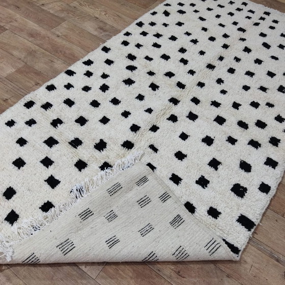 Image 1 of Handgemaakt Berber Tapijt Van Marokkaanse Wol - Handmade Moroccan Wool Berber Rug