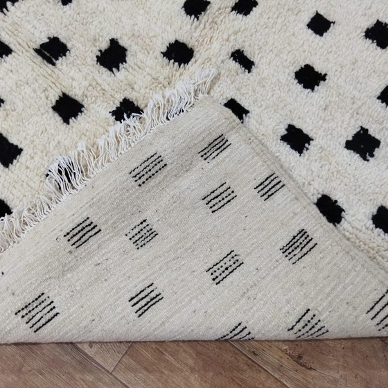 Image 1 of Handgemaakt Berber Tapijt Van Marokkaanse Wol - Handmade Moroccan Wool Berber Rug