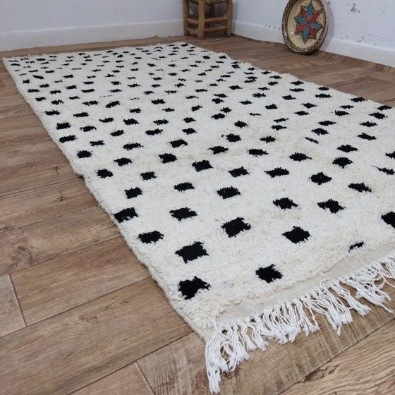 Image 1 of Handgemaakt Berber Tapijt Van Marokkaanse Wol - Handmade Moroccan Wool Berber Rug