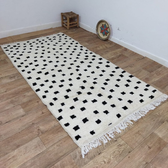 Image 1 of Handgemaakt Berber Tapijt Van Marokkaanse Wol - Handmade Moroccan Wool Berber Rug