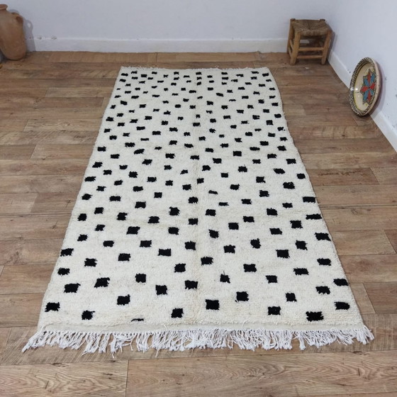 Image 1 of Handgemaakt Berber Tapijt Van Marokkaanse Wol - Handmade Moroccan Wool Berber Rug