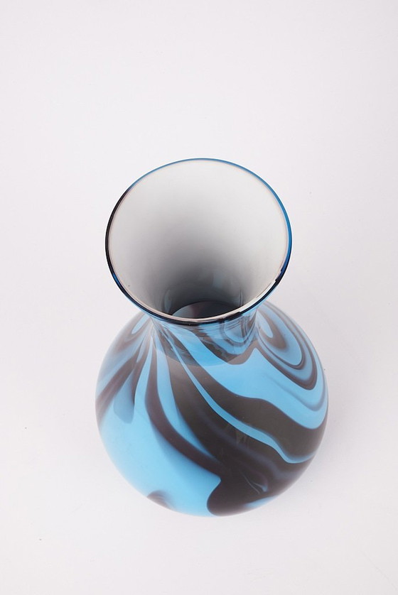 Image 1 of Carlo Moretti Blue glass vase 70s Murano