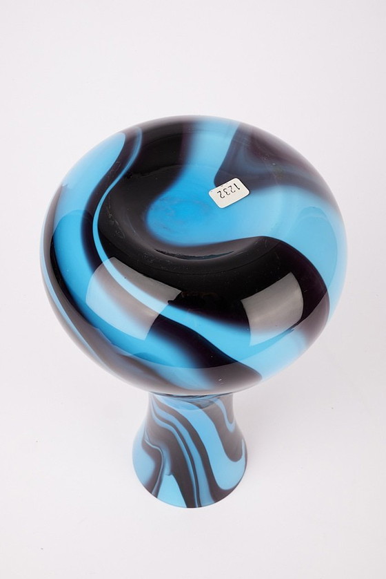 Image 1 of Carlo Moretti Blue glass vase 70s Murano