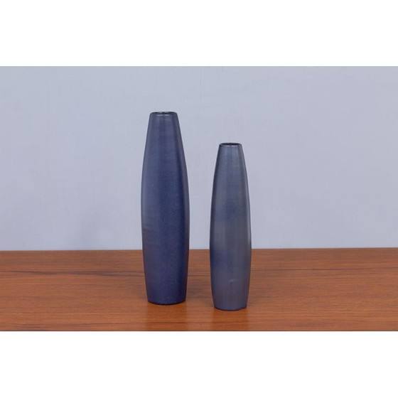 Image 1 of Pair of vintage ceramic vases by Ingrid Atterberg for Upsala Ekeby, Sweden