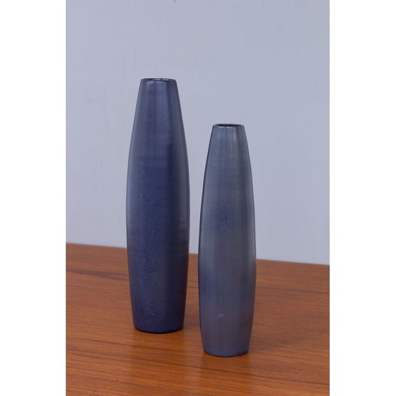 Image 1 of Pair of vintage ceramic vases by Ingrid Atterberg for Upsala Ekeby, Sweden