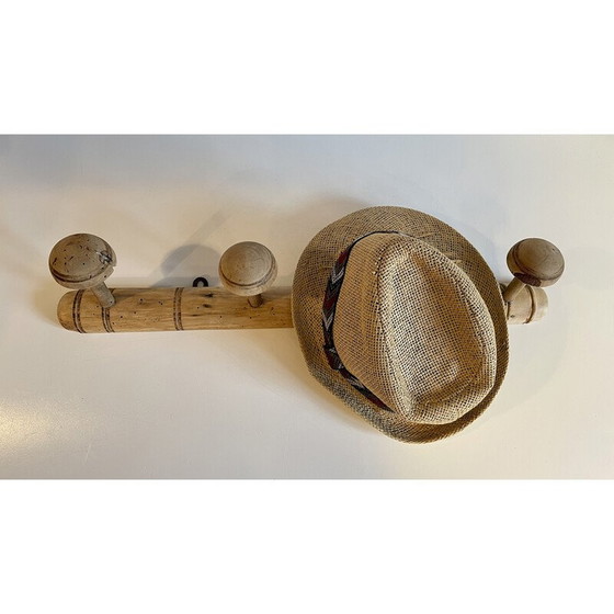 Image 1 of Vintage coat rack in bamboo wood, 1920