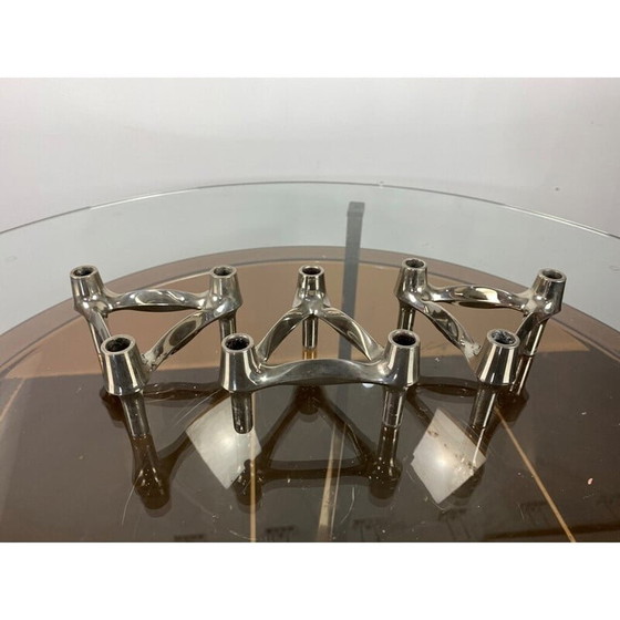 Image 1 of Set of 3 vintage modular candlesticks Bmf Nagel, 1970