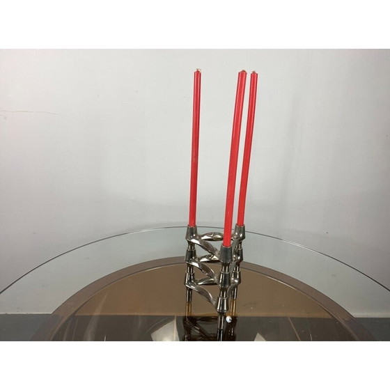 Image 1 of Set of 3 vintage modular candlesticks Bmf Nagel, 1970