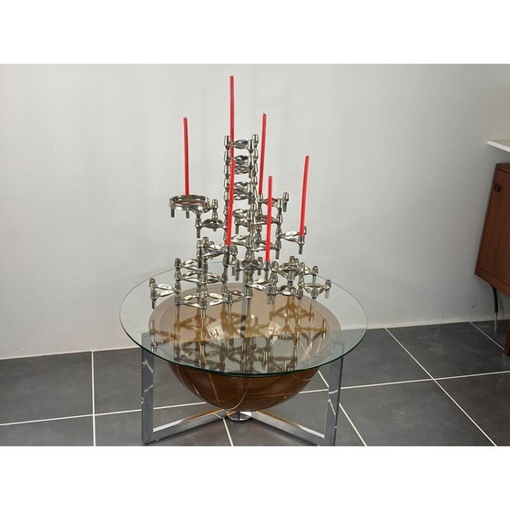Image 1 of Set of 3 vintage modular candlesticks Bmf Nagel, 1970