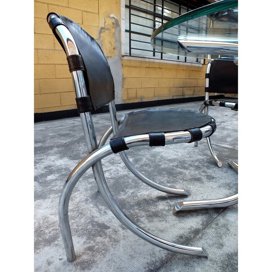 Image 1 of Vintage dining set by Tetrarck studio for Alberto Bazzani, Italy 1970