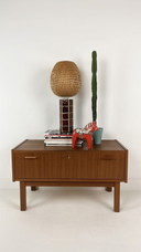 Teak Veneer Vintage Sideboard