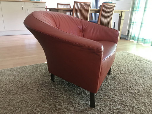 Design leather armchair