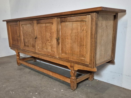 Brutalist Oak Sideboard