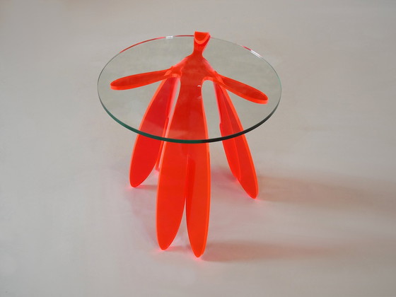 Image 1 of Libellula Side Table In Recycled Pmma And Glass By Pulpas Studio, Spain 2020