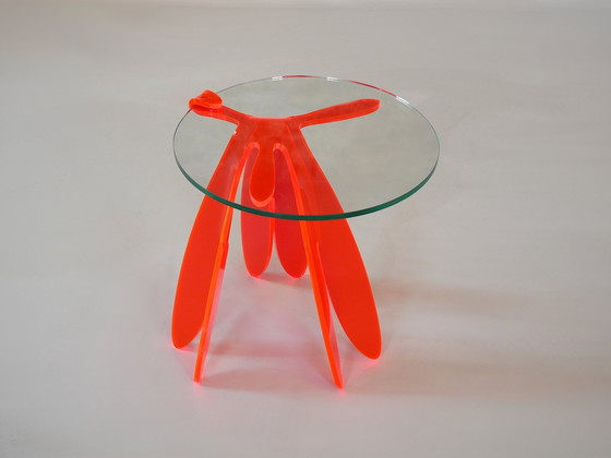 Image 1 of Libellula Side Table In Recycled Pmma And Glass By Pulpas Studio, Spain 2020